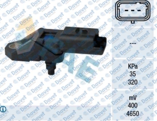 FAE 15108 Sensor  Emme Borusu Basinci Ford Galaxy 2.2  08-11- Mondeo Iv 07-11- 2.2   Citroen C5 2.2 Hdi 08> Jag